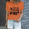 thumbnail image 1 of Sixuan Halloween Shirts for Women, Tshirts Womens Fall Fashion 2024 Tops, Women'S Casual Printed Round Neck Short Sleeve T Shirt Tops, 1 of 4