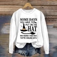 thumbnail image 1 of Sixuan Halloween Sweatshirt, Womens Fall Fashion 2024 Hoodies for Women, Women'S Some Days You Have To Put On The Hat Casual Sweatshirt, 1 of 4