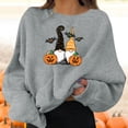 thumbnail image 1 of Sixuan Halloween Sweatshirts for Women, Grey Sweatshirt for Fall Women Fashion 2024 Hoodies, Women's Halloween Pullovers Graphic Print Round Neck Long Sleeve Sweatshirt Tops L, 1 of 6