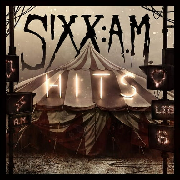 Sixx:A.M. - HITS (Translucent Red with Black Smoke Vinyl) - Music & Performance