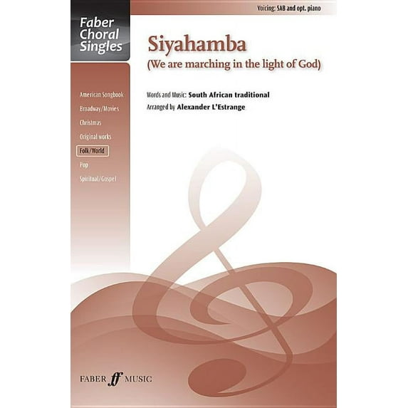 Siyahamba: SAB, Choral Octavo
