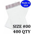 thumbnail image 1 of Size #00 (5"x9" Interior) Poly Bubble Mailers with Self Seal- 400 QTY (Value Case) Fast Shipping!, 1 of 1