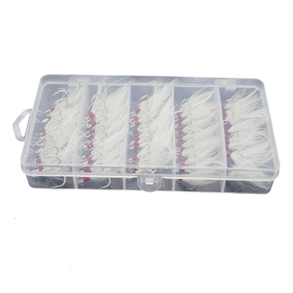 Size 10 8 6 4 2 Dressed Barbed Feathered Treble Hook Strong Pull Baits Fishing Hook Fishing Tackle