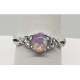 thumbnail image 1 of Size 10, Pink Fire Opal Topaz Sterling Silver Ring, 1 of 6