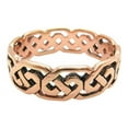 thumbnail image 1 of Size 10 Solid copper Celtic band ring CTR392- 1/4" Wide, 1 of 2