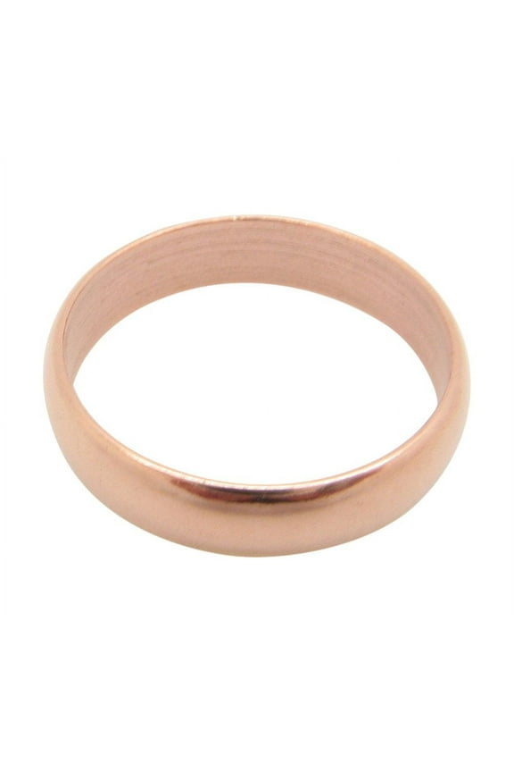Size 10 Solid copper band ring CR39T- 4.8mm wide.