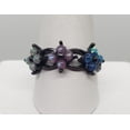 thumbnail image 1 of Size 11, Fire Opal Flower Black Gold Ring, 1 of 4