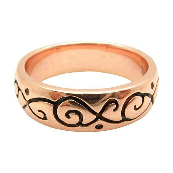 Size 11 Solid Copper Ring #CTR1866 - 1/4 of an inch wide. Available in sizes 5 thru 13