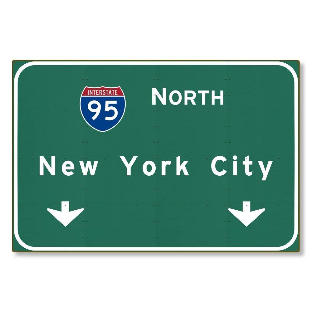 Size: 12*8 Inches Metal tin Sign American Yesteryear I-95 Interstate ...