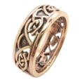 thumbnail image 1 of Size 12 Solid copper Celtic Knot band ring CTR3411 - 1/4 of an inch wide - Sizes 5 to 13, 1 of 3