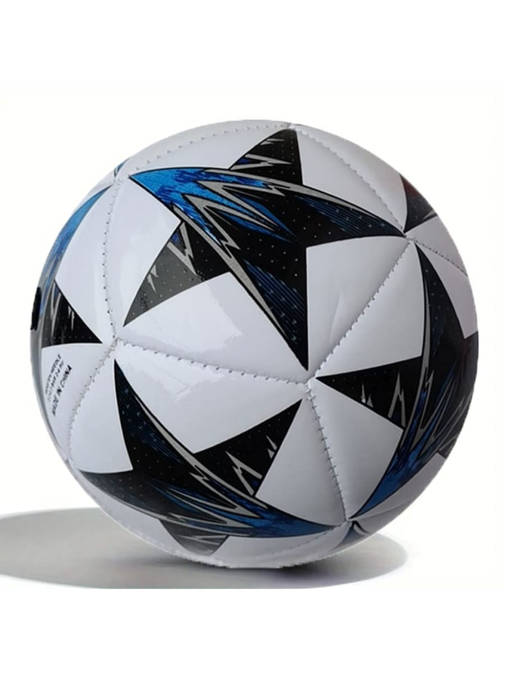 Size 2 Star Design Soccer Ball, White/Green, 1 Pack