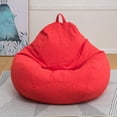 thumbnail image 1 of Size 27.6"x31.5" Multiple Color Indoor Lazy Lounger Super Soft Adults Kids Beanbag Chair Cover Memory Foam Beanbag Chair Cover Furniture Sofa Tatami (Not Included Filling), 1 of 4