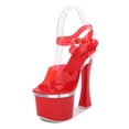 thumbnail image 1 of Size 34-43 Heel Slanted Heel Slipper Summer Waterproof Platform Non-Slip Sexy Versatile Shoes LFD-10365-29, 1 of 7