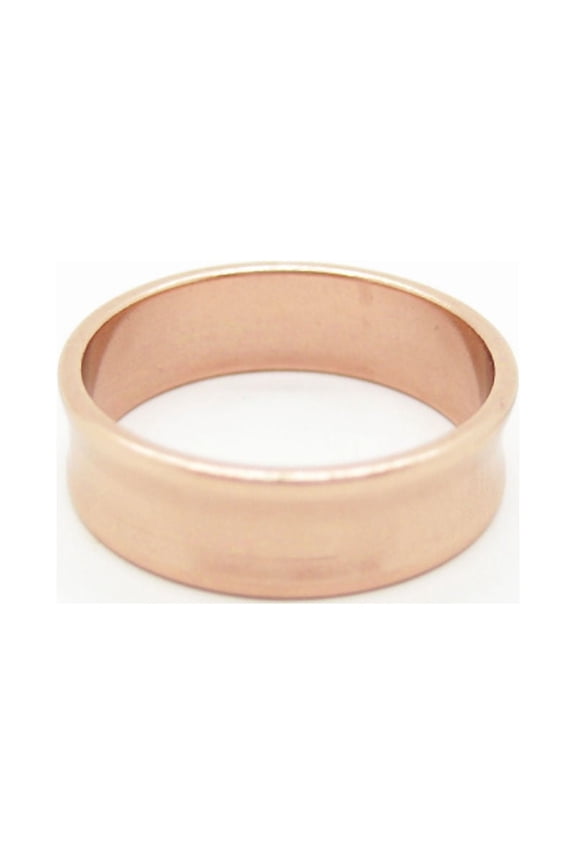 Size 5 Solid copper band ring CR041-1/4" wide.