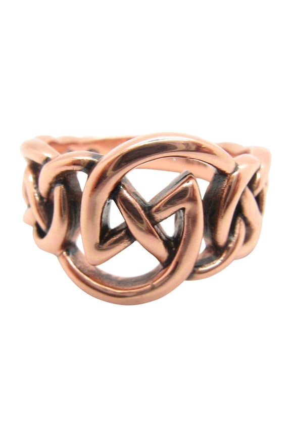 Size 5 Solid copper band ring CRI1112 - 7/16" Wide