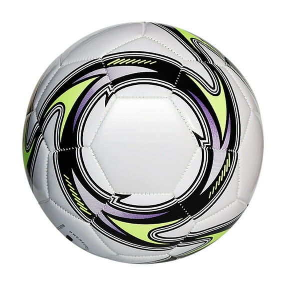 Size 5 White Training & Competition Soccer Ball - 2.7 Inch Thick, Precision Stitched, Anti-Slip Surface, High Rebound, Durable For Long-Lasting Use - For Youth Players,