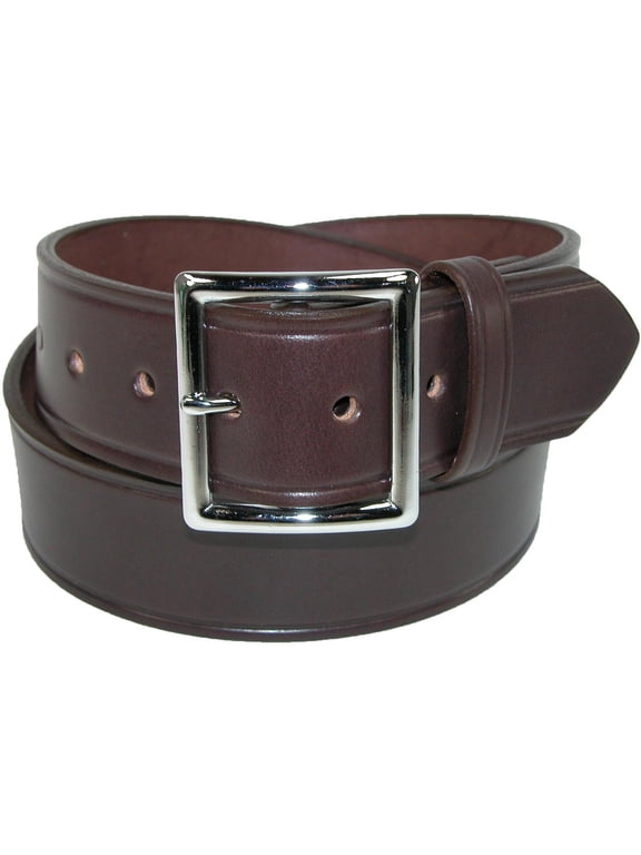 Size 58 Mens Big & Tall Leather 1 3/4 Inch Garrison Belt, Brown