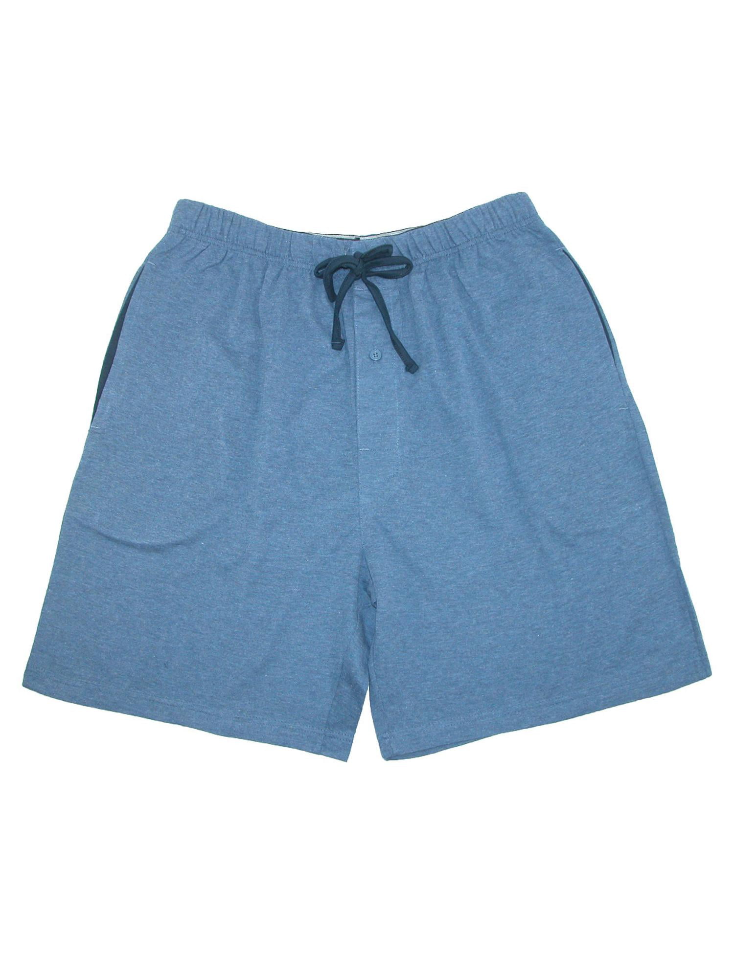 Hanes men's jersey knit cotton button fly pajama sleep shorts sale