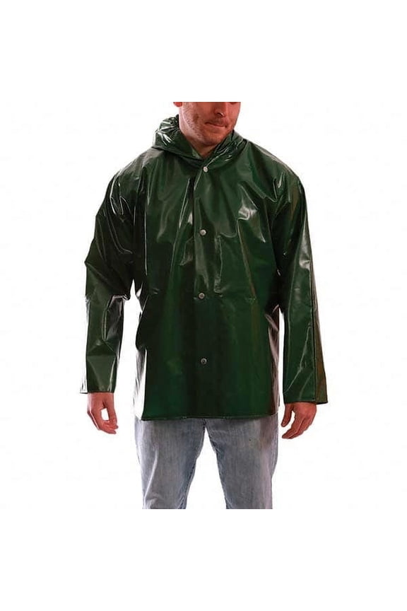 Rubber B1379047 J22168 Iron Eagle Storm Fly Front Hooded Jacket - Green - 5XL