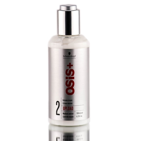 Size : 6.75 oz , Schwarzkopf OSiS Upload Volume Cream Hair - Pack of 1 w/ Sleek Teasing Comb