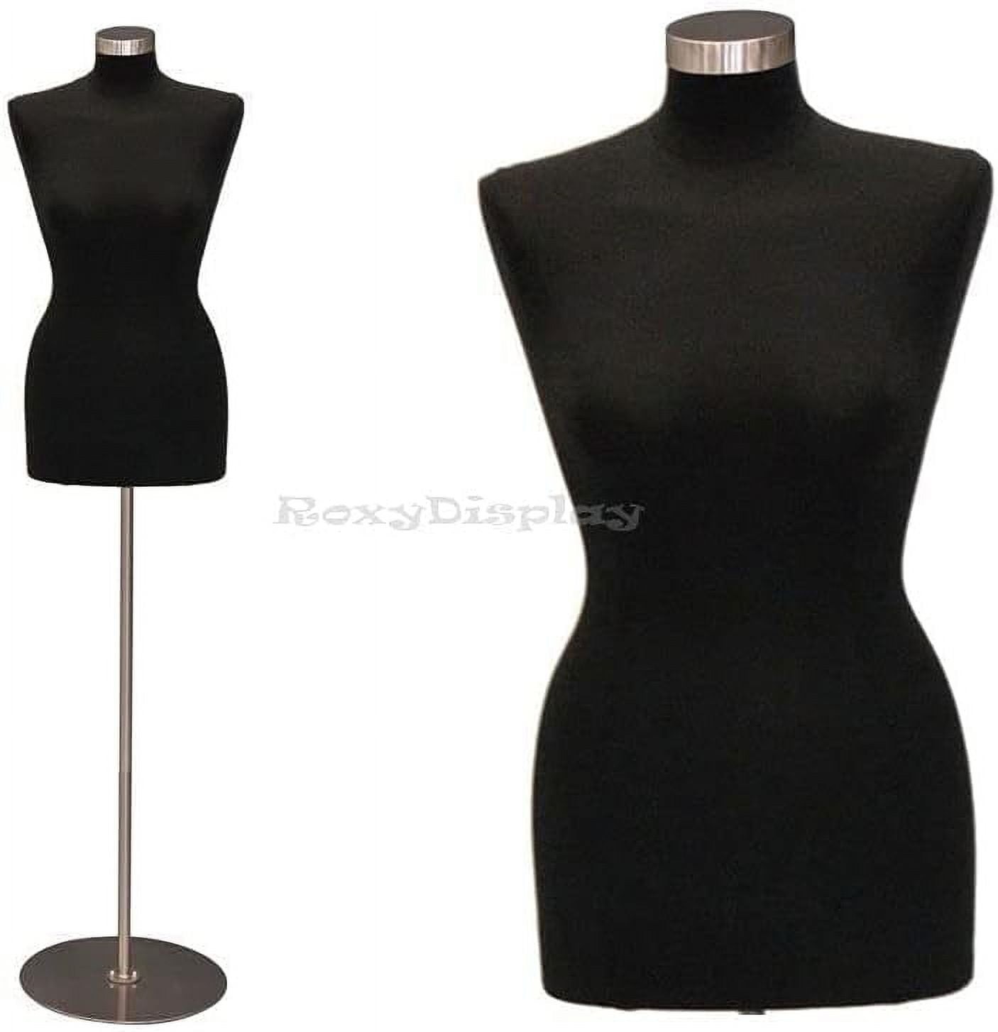 Size 68 Premium Black Female Fully Pinnable Mannequin Dress Form With