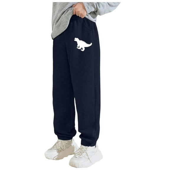 Size 6 Boys Clothes Boys Pants Boys' Active Basic Fleece Jogger Pants Kids Casual Pants with Pocket Navy 5-6 Years