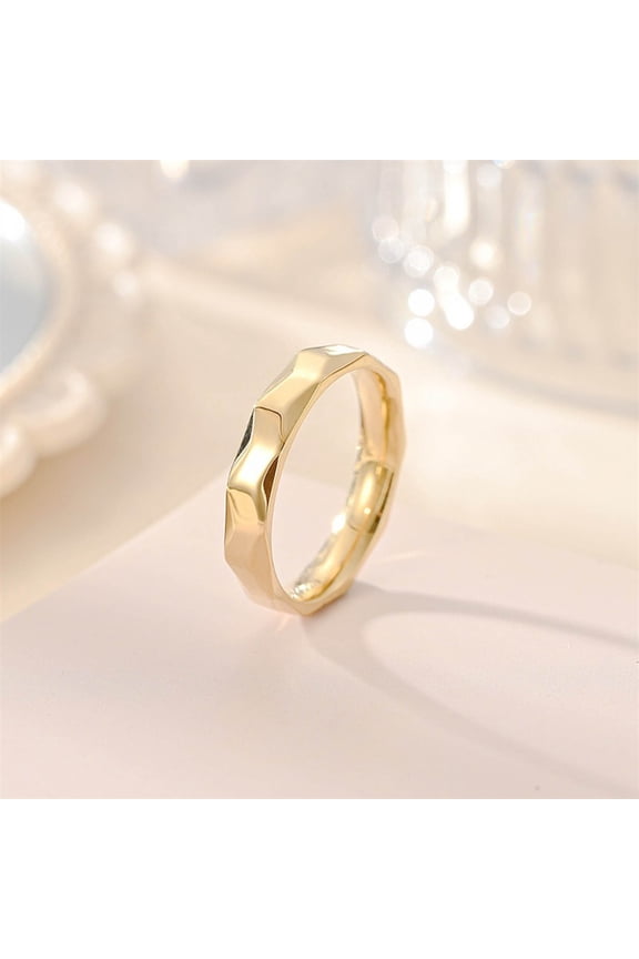 Size 6 Gold Rings For Women Men Vegetarian Ring Titanium Steel Ring Fashion Korean Version Flowers Band Finger Jewelry Gold Silver Black Size 6-13
