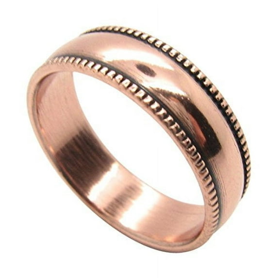 Size 6 Solid Copper Ring #CR052 - 1/4 of an inch wide. Available in sizes 5 thru 13