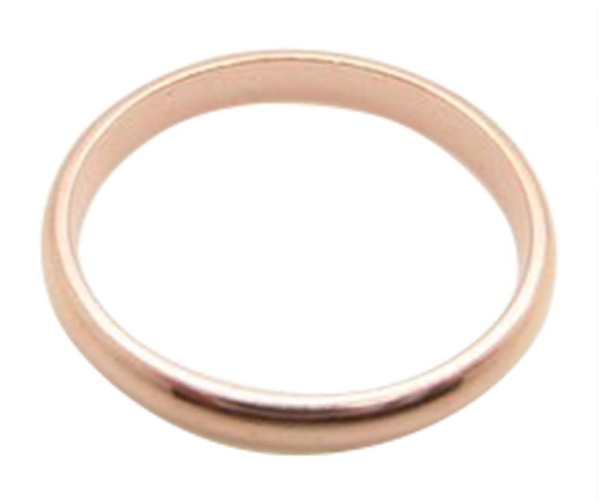 Size 6 Solid copper band ring CR47T- 2.5mm wide.