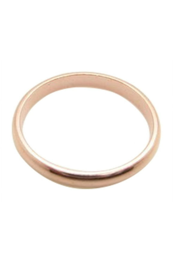 Size 6 Solid copper band ring CR47T- 2.5mm wide.