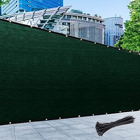 Size 6' X 42' Green Fence Privacy Screen With Zip Tie Out Door Grade