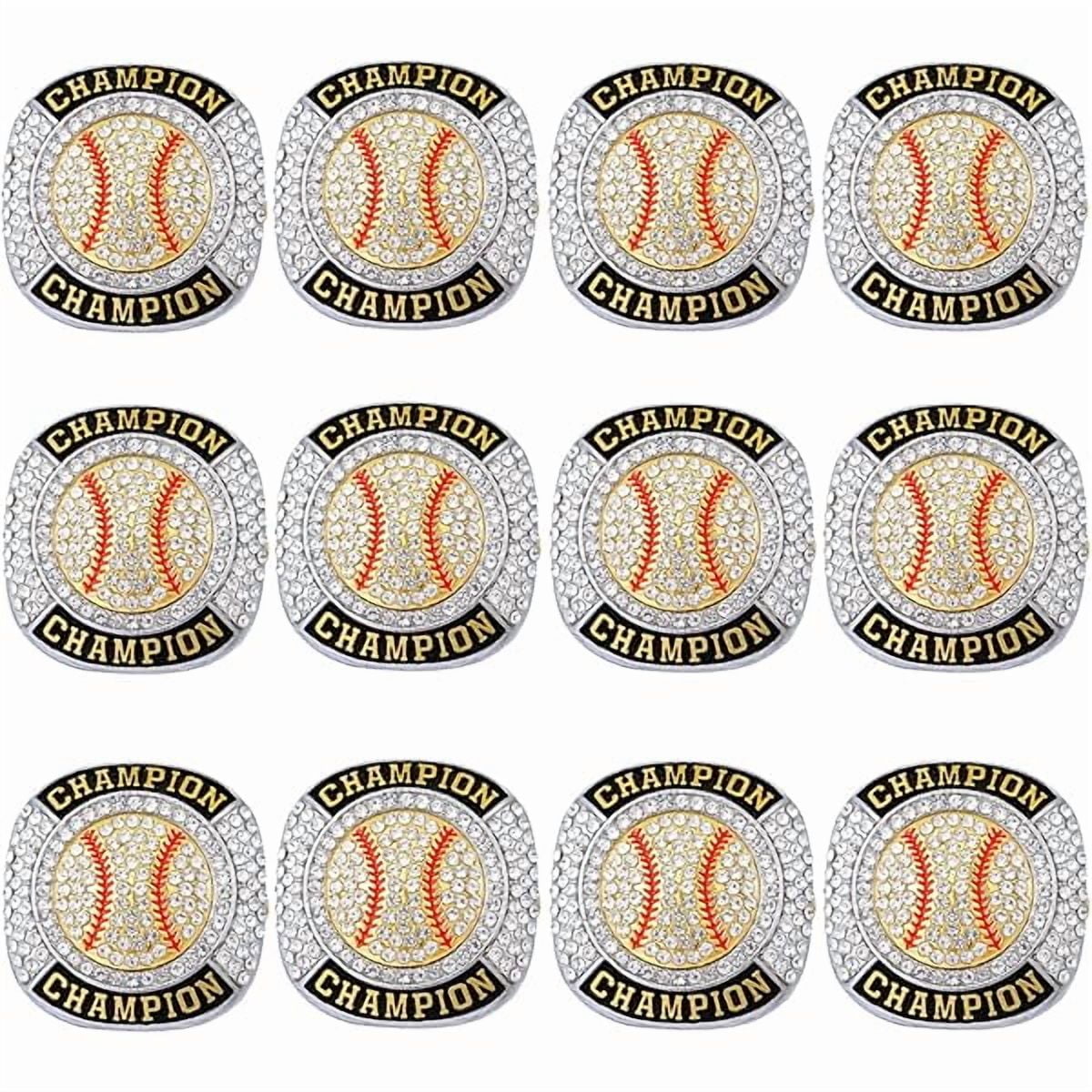 Size 7-14 Softball Baseball Championship Rings Basebll Ring Trophy ...