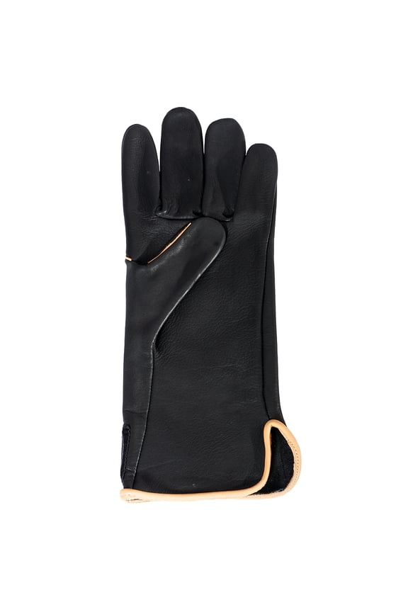 Size 7 Hilason Pro Rodeo Gloves Genuine Leather Left Hand Black