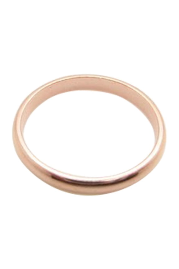 Size 7 Solid copper band ring CR47T- 2.5mm wide.