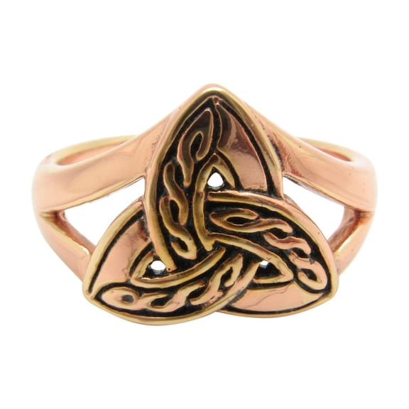 Size 7 Solid copper band ring CRI657- 1/2 an inch wide