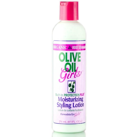 Size : 8.5 oz , Organic Root Stimulator Olive Oil Girls Moisturizing Styling Lotion , Hair Scalp Head - Pack of 1 w/ SLEEKSHOP Teasing Comb