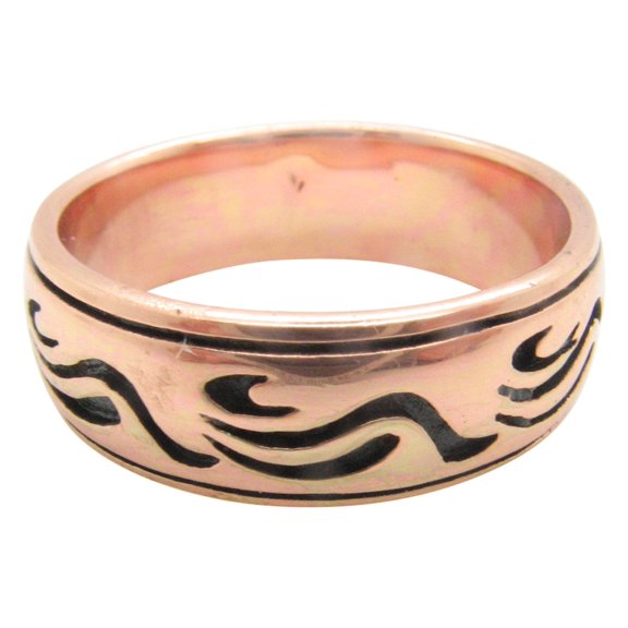 Size 8 Copper Ring CTR1893 - 1/4" wide