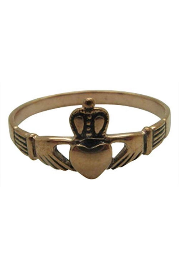 Size 8 Solid copper Celtic band ring CTR340- 3/16" Wide