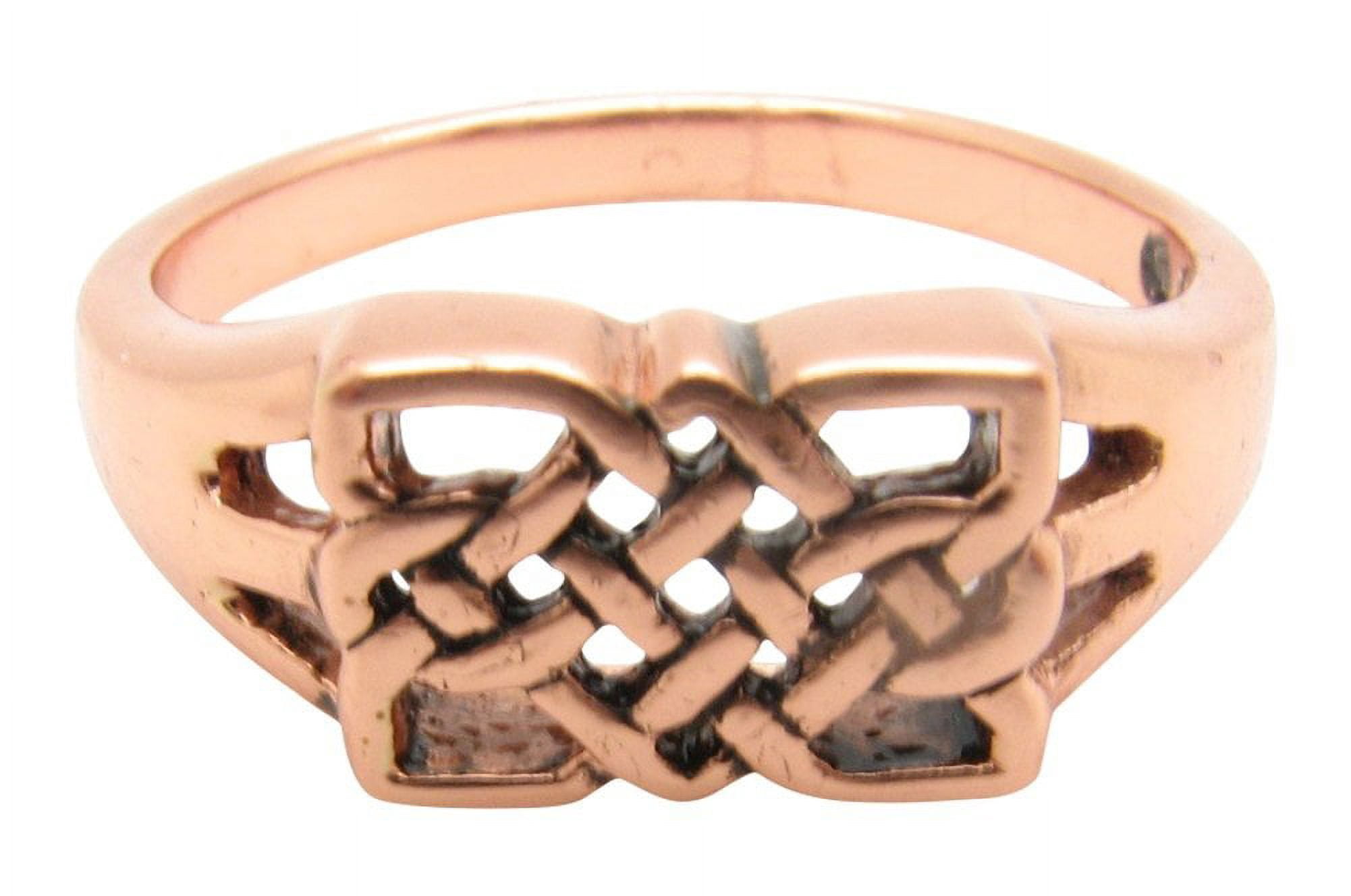 Size 8 Solid copper band ring CTR3391-5/16 of an inch Wide.