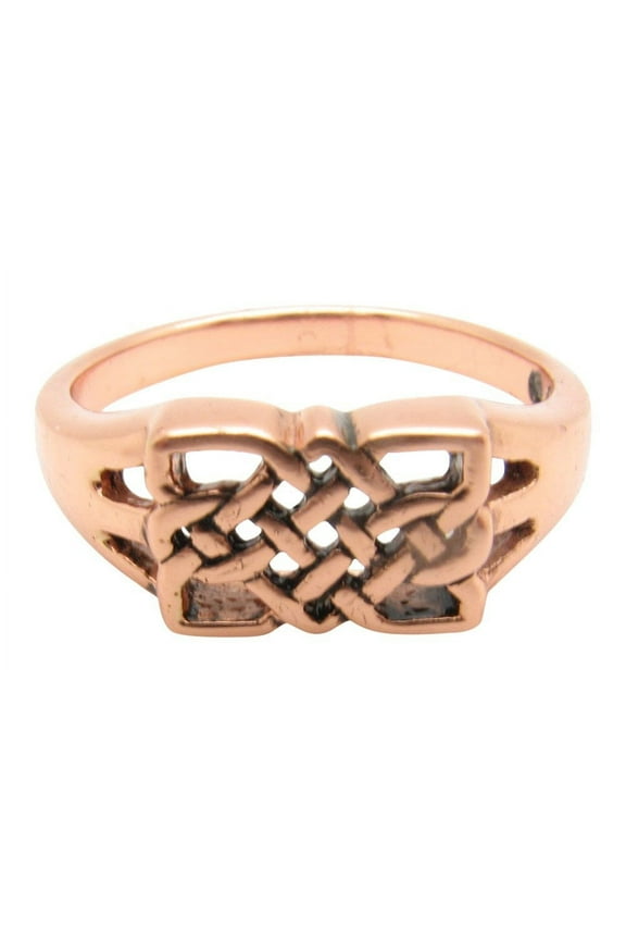 Size 8 Solid copper band ring CTR3391-5/16 of an inch Wide.