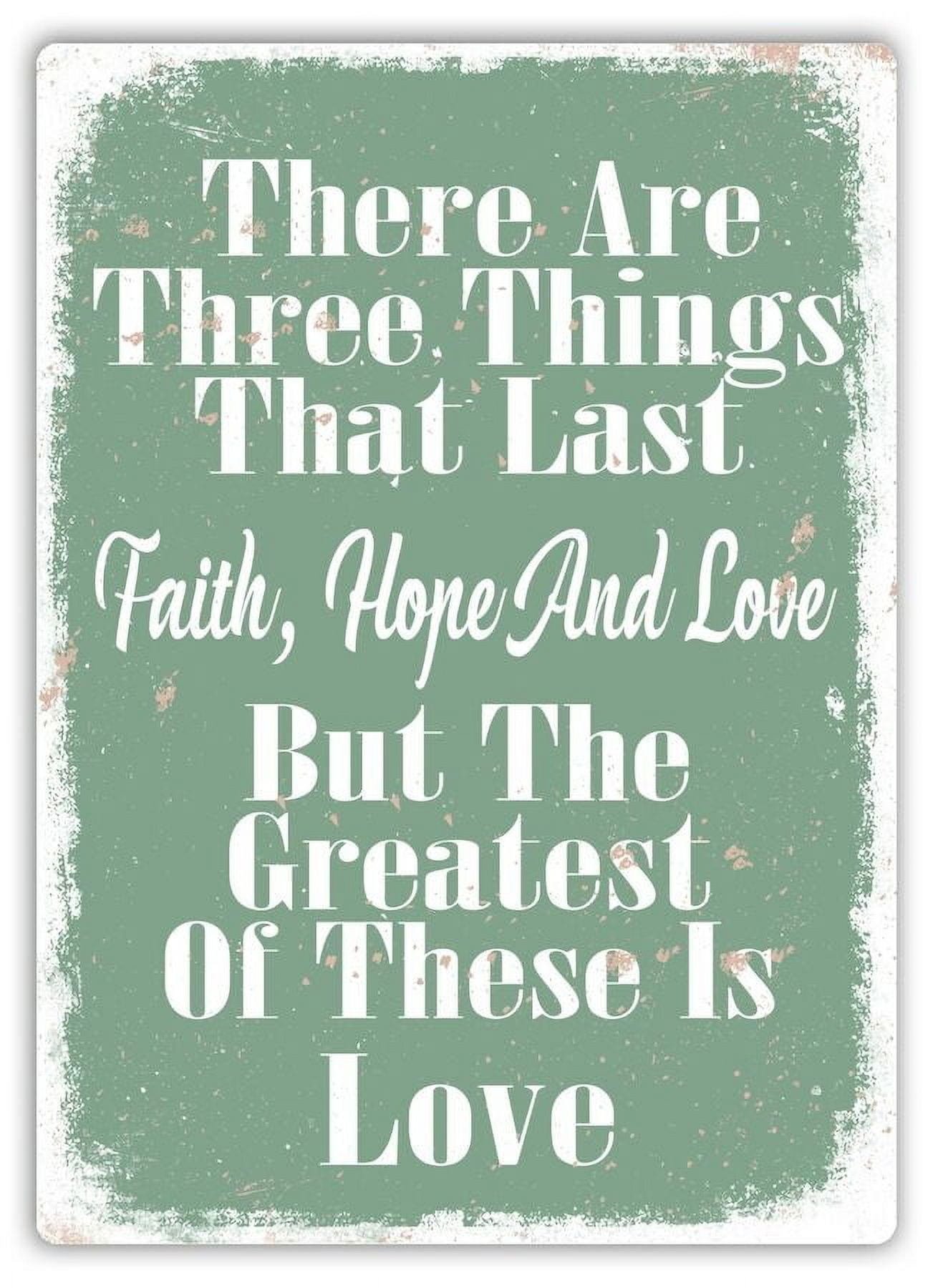 (Size: 8x12 inches) Metal Aluminium Wall Sign There Are Three Things ...