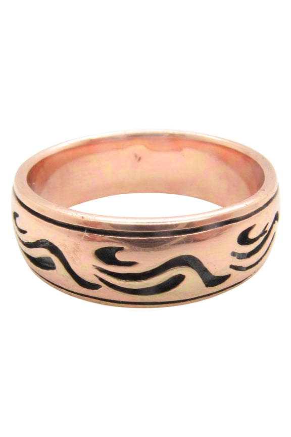 Size 9 Copper Ring CTR1893 - 1/4" wide