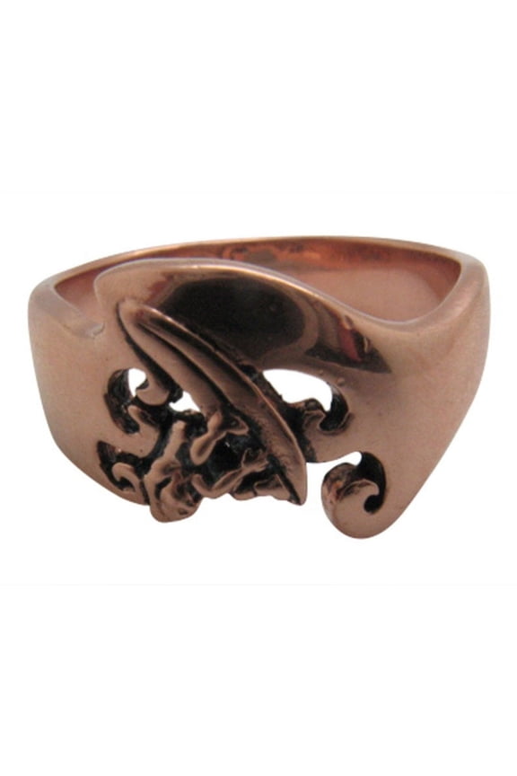 Size 9 Solid Copper Ring #CR3650W - 3/8 of an inch wide