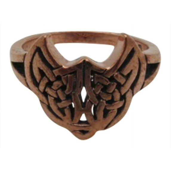 Size 9 Solid copper band ring CRI1480- 1/2 an inch wide