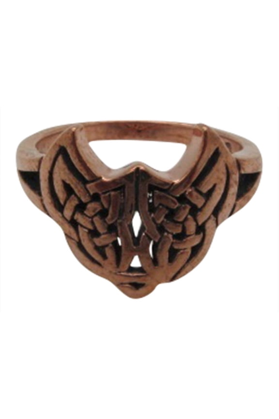 Size 9 Solid copper band ring CRI1480- 1/2 an inch wide