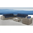 thumbnail image 1 of Living Source International 11 Piece Sunbrella Sectional Set with Cushions Navy Blue, 1 of 5