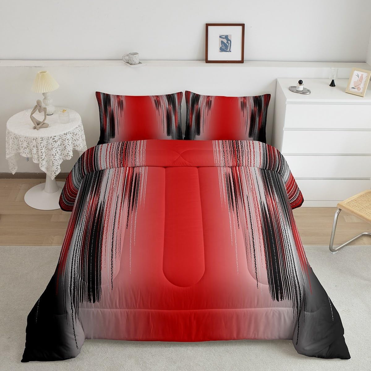 Young Crest Black Bedding Set