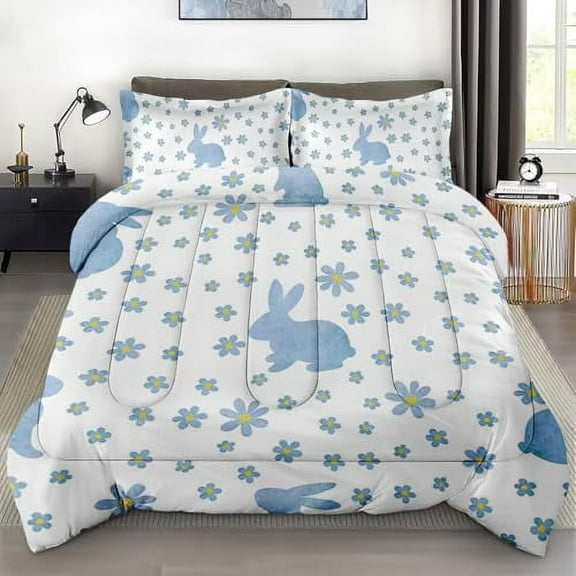 Size Comforter Set with 2 Pillowcases Floral Cute Polka Dot Flower Bedding Set r Love Pink Retro Rose Bedroom Bed Set for Kids and Adults