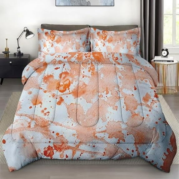 Size Comforter Set with 2 Pillowcases Flower Pink Peony Rose Bedding Set r Leaves Floral Botanical Cute Bedroom Bed Set for Kids and Adults