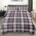 thumbnail image 1 of Size Comforter Set with 2 Pillowcases Flower Pink Peony Rose Bedding Set r Leaves Floral Botanical Cute Bedroom Bed Set for Kids and Adults, 1 of 6